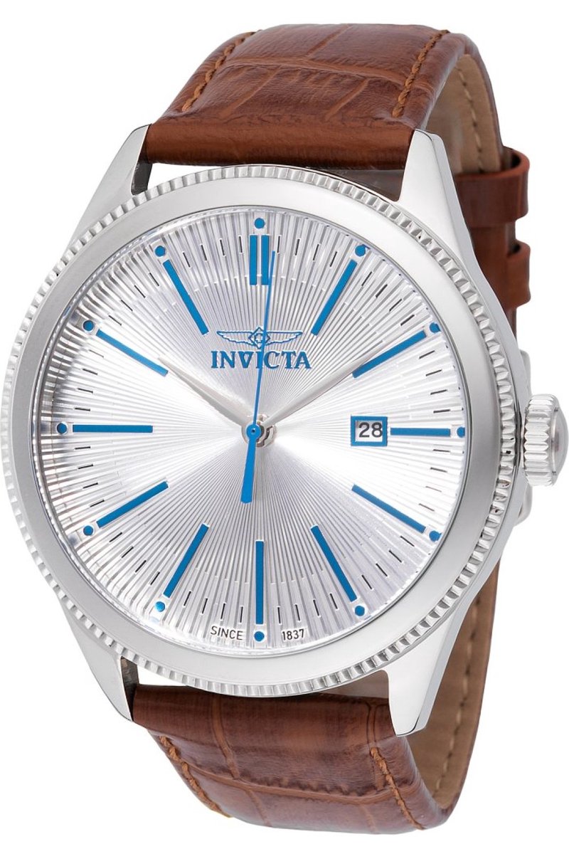 Invicta Celestial 47817 Heren Horloge - Waterdicht - Analoog - Quartz Uurwerk - Roestvrij Staal met zilveren Wijzerplaat - 43mm