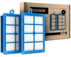 SQOON® HEPA Filterset ( 2x ) geschikt voor stofzuigers van Philips, AEG & Electrolux - - 2 STUKS - Gelijk aan model: FC8031- NL Brievenbus zending - Niet thuis wel ontvangen