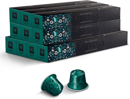 Nespresso koffiecups Stockholm 100 cups - intensiteit 8