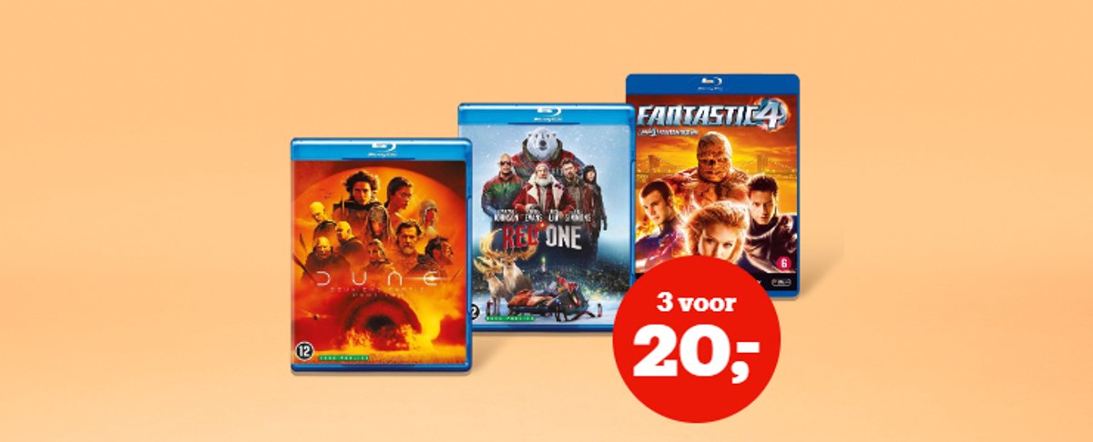 3 voor 20 euro