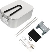 1 Set à lunch en aluminium avec four pliable pour Camping en Plein air