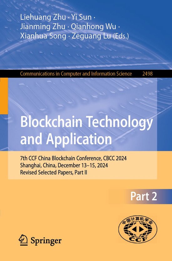 Springer Nature Proceedings Computer Science 2 - Blockchain  ... - cover