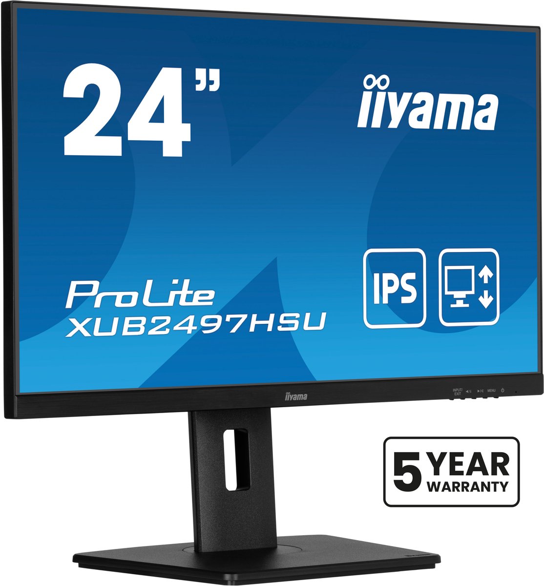 iiyama ProLite XUB2497HSU-B2 ledmonitor 100 Hz, HDMI, DisplayPort, USB, Audio