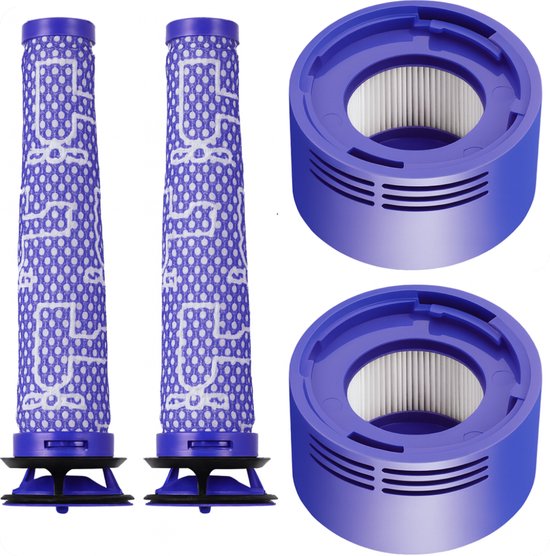 XL Set HEPA Pre- & Post Filter geschikt voor Dyson V7 en V8 96747801 Accessoires Vervanging