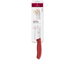 Victorinox Swiss Classic trancheermes - 19cm - RVS/fibrox - rood