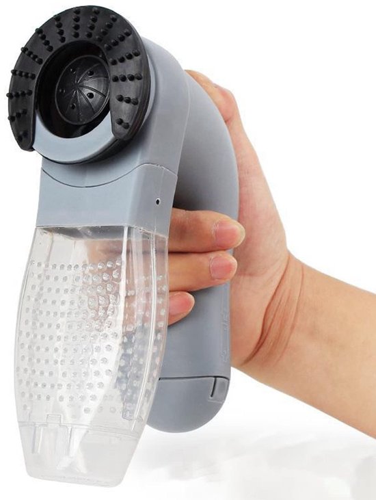 Elektrische dierenhaarverwijderaar - Draagbare dierenhaarverwijderaar - Huisdierreinigingstool met opbergkoffer - Huisdierverzorgingsproduct - Draadloos - Draagbaar - Geschikt voor katten en honden - Grijs