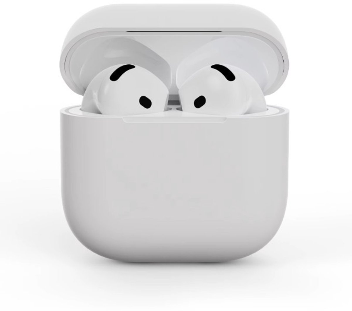 Go Go Gadget - Geschikt voor Airpods 3 - Siliconen case - Soft case - Beschermhoes - Wit