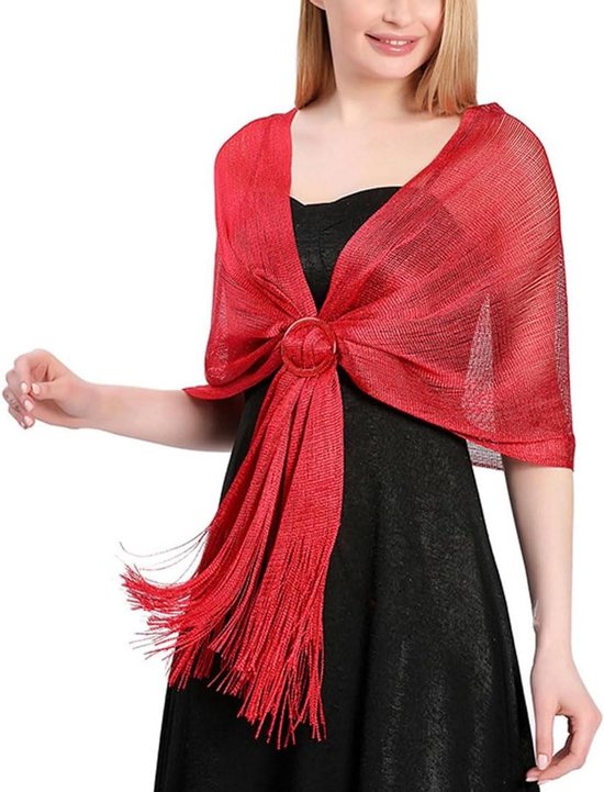 BEAUTELICATE Chiffon Sjaal Stola Dames Bruiloft Partij Elegant Scarves voor Bruidsjurk Avondjurk Baljurk Strandjurk (Ballet Pink