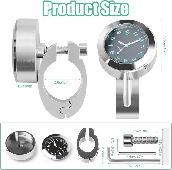 Motorfietshorloge, Stuurframe Met Stopwatch, Wit, Digitale Klok Voor Motorstuur Waterdicht 7 8 Inch 1 662320805 Motorfietshorloge, Stuurframe Met Stopwatch, Wit, Digitale Klok Voor Motorstuur Waterdicht 7 8 Inch 1 662320805
