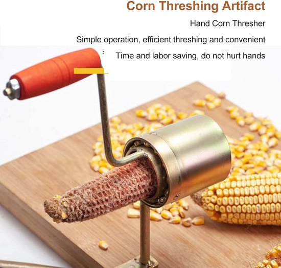 Corn Quick Husker,Hand Crank Corn Thresher Manual Corn Sheller Corn Peeling Tool Corn Stripper Tool Kitchen Gadgets — afbeelding 5