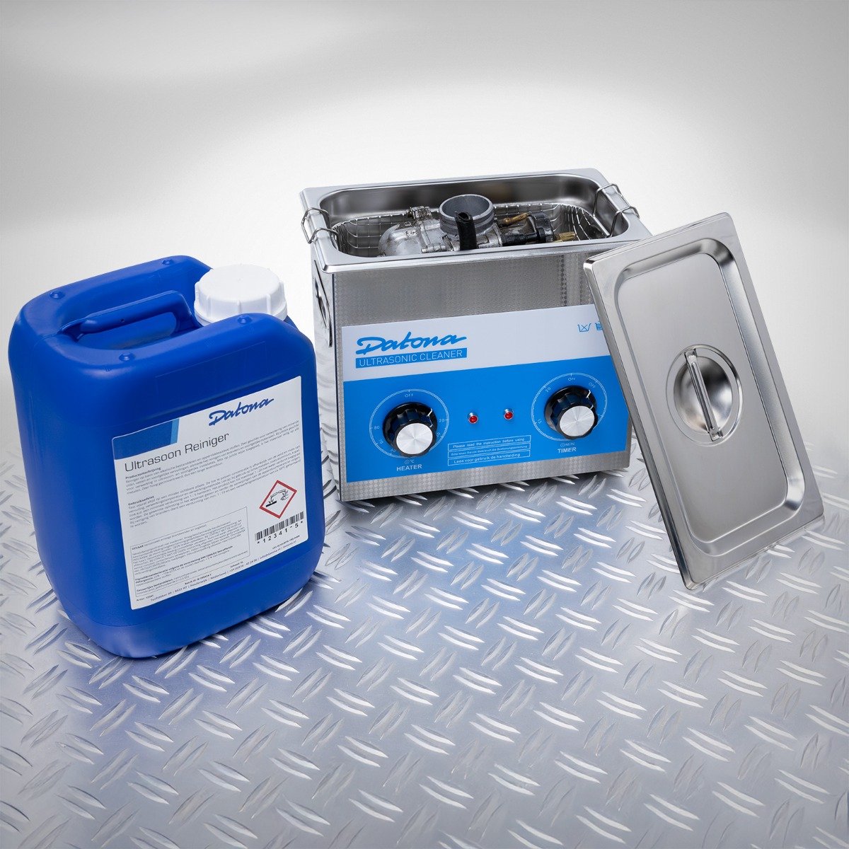 Datona® Ultrasoon reiniger 3 liter inclusief Ultrasonic MC