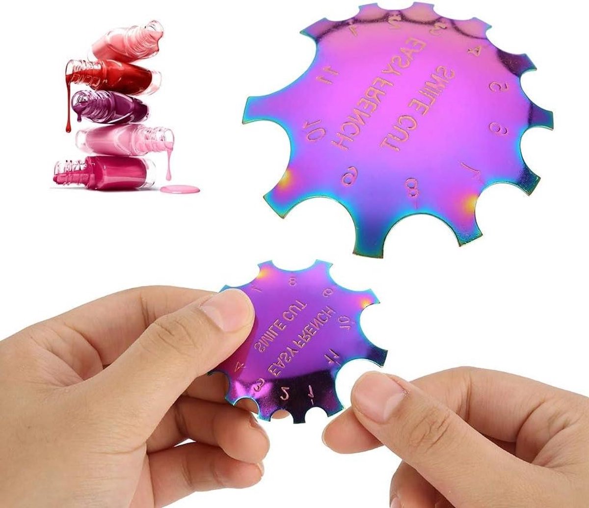 Nagels Manicure: Schattige Franse Smile Line Edge Trimmer - Eenvoudig en Precies - Nail Art Template Tool