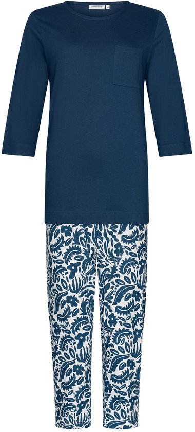 Pastunette - Blue Bloom - Pyjama - Katoen Bio - Blauw - Taille 38