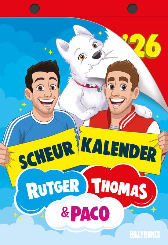 Rutger, Thomas & Paco 1 - De scheurkalender van Rutger, Thomas & Paco 2026