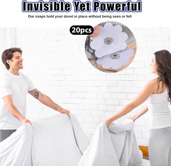 Draperie Gewatteerde Dekbedclips, 12 Stuks Gewatteerde Dekbedclips Dekbedclips Witte Gewatteerde Clips Dekenbevestigingen Om Te Voorkomen Dat Dekbedden Verschuiven in