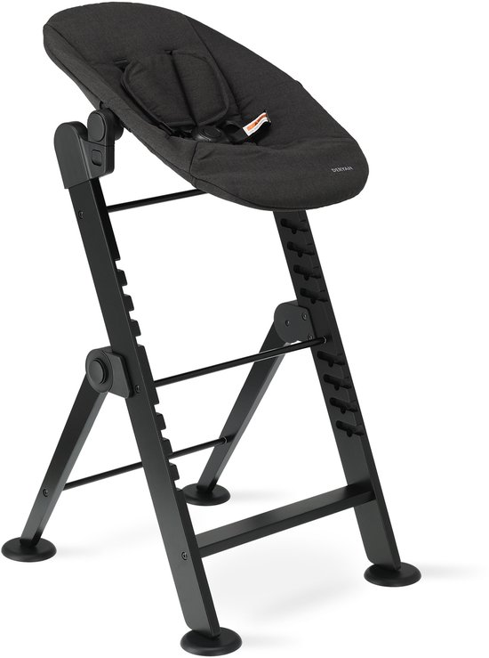 Chaise haute de Luxe Deryan Odin avec transat - Grijs foncé