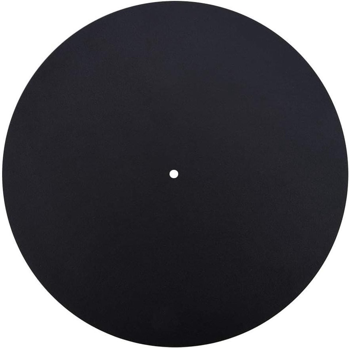 Allecto plus - Vinyl platenspeler pad van echt leer | Antistatisch slipmat pad | Vermindert trillingen | Verhoogt hechting | Zacht mat | 1,5 mm dik