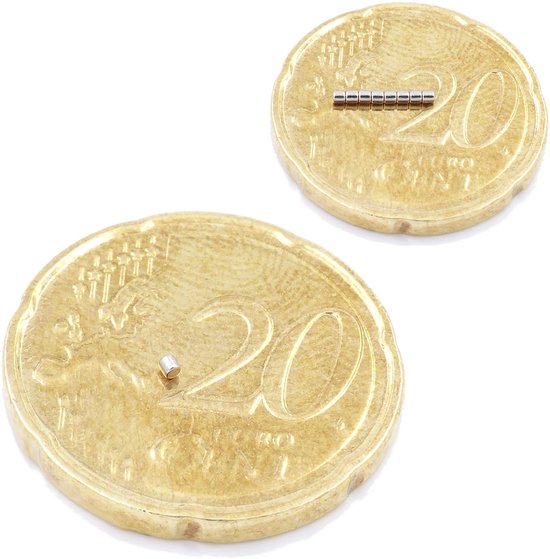 Aprilheld | 50 schijfmagneten 1 x 1 mm | N52 sterkste klasse - neodymium magneten extra sterk | powermagneet voor prikbord, whiteboard, foto, koelkast | mini-magneetschijf
