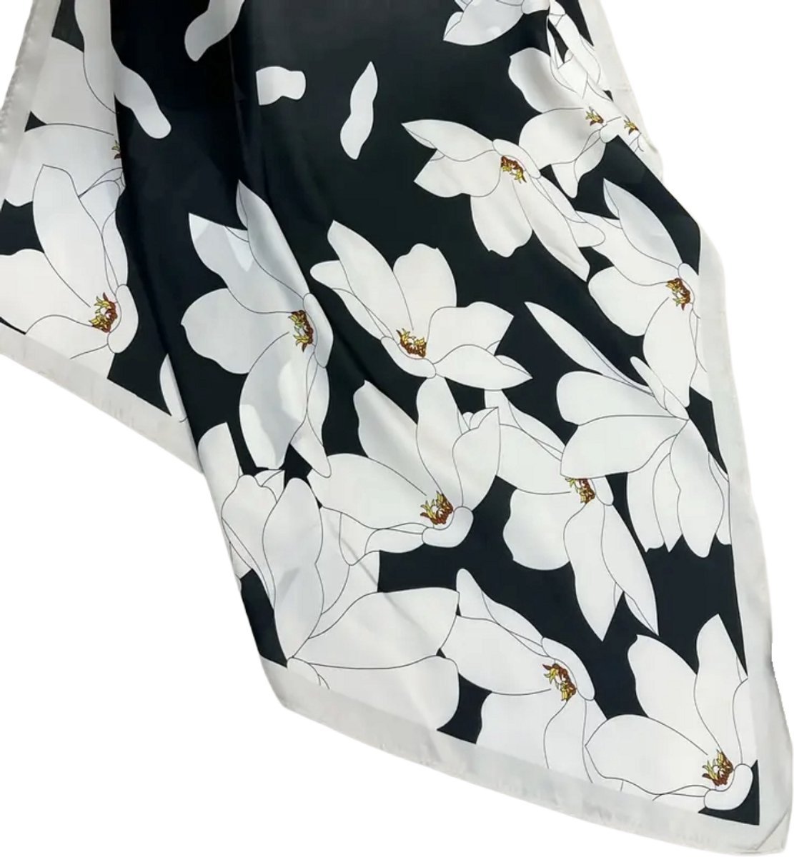 Flipflop Club® Scarf Magnolia | Satijnen Hoofdsjaal | Zomer Trend | Festival Head Scarf | Bandana | Headscarf | Headband | Sjaal voor hoofd | Sjaal Haarband | Zijdezacht Sjaaltje — afbeelding 3