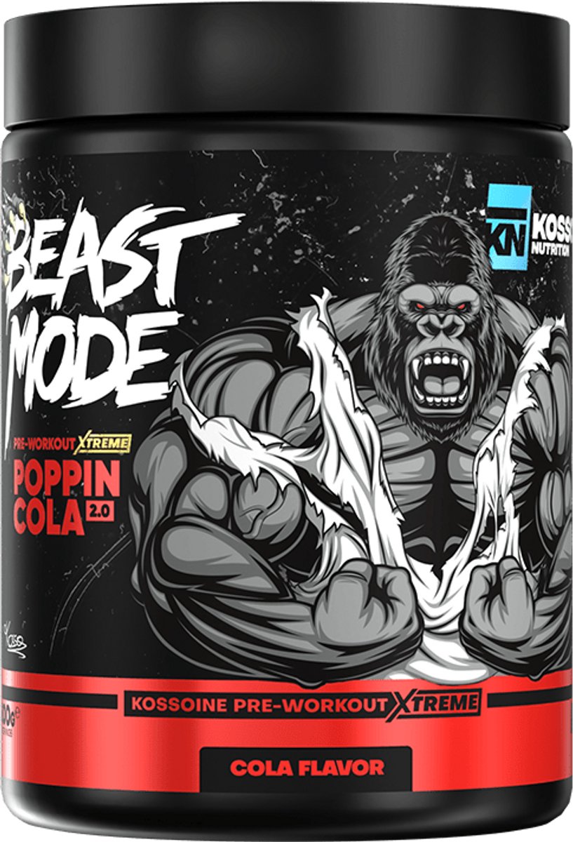 Kosso Nutrition – Poppin Cola – Pre-Workout – Cola Smaak – 6000mg L-Citrulline – 500g