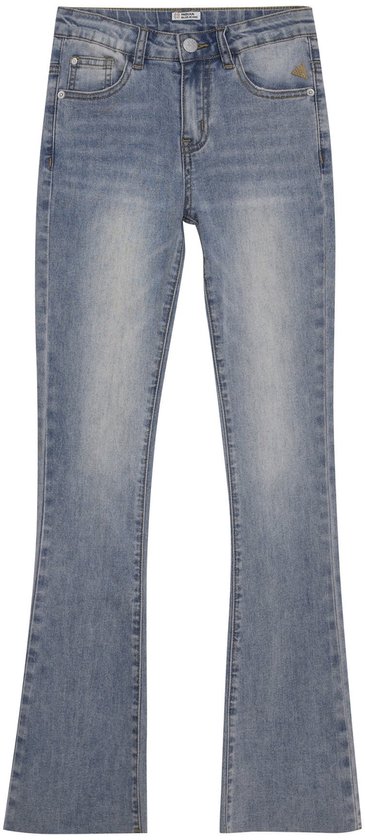 Indian Blue Jeans coupe évasée en Denim Medium Jeans Filles - Pantalon - Gris clair - Taille 158
