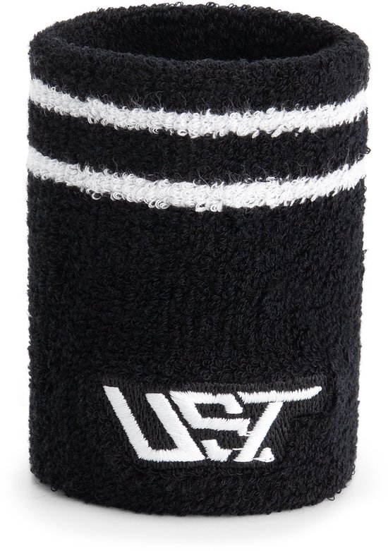 UST Sporthanddoek Tennis & Padel Set – Kleur Zwart met Polszweetband + Racket Grip & Bidon