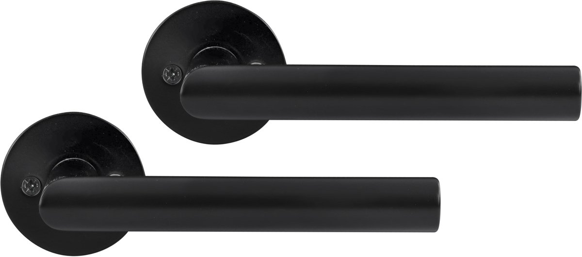 Differnz Amsterdam deurkruk - rond rozet - blind - slim - zwart