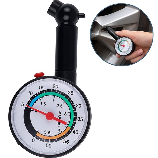 Opzoek naar een bandenspanningsmeter, 0 tot 3,5 bar? GEKO