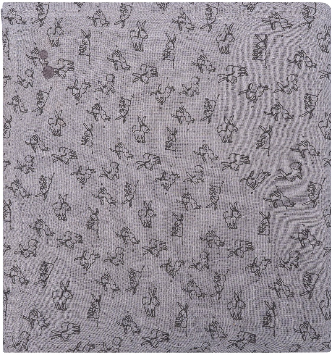 Hydrofiele Doek 120 x 120cm - Baby Wikkeldoek - Slaapdoek Cloudy Grey - Grijs - Snoozebaby