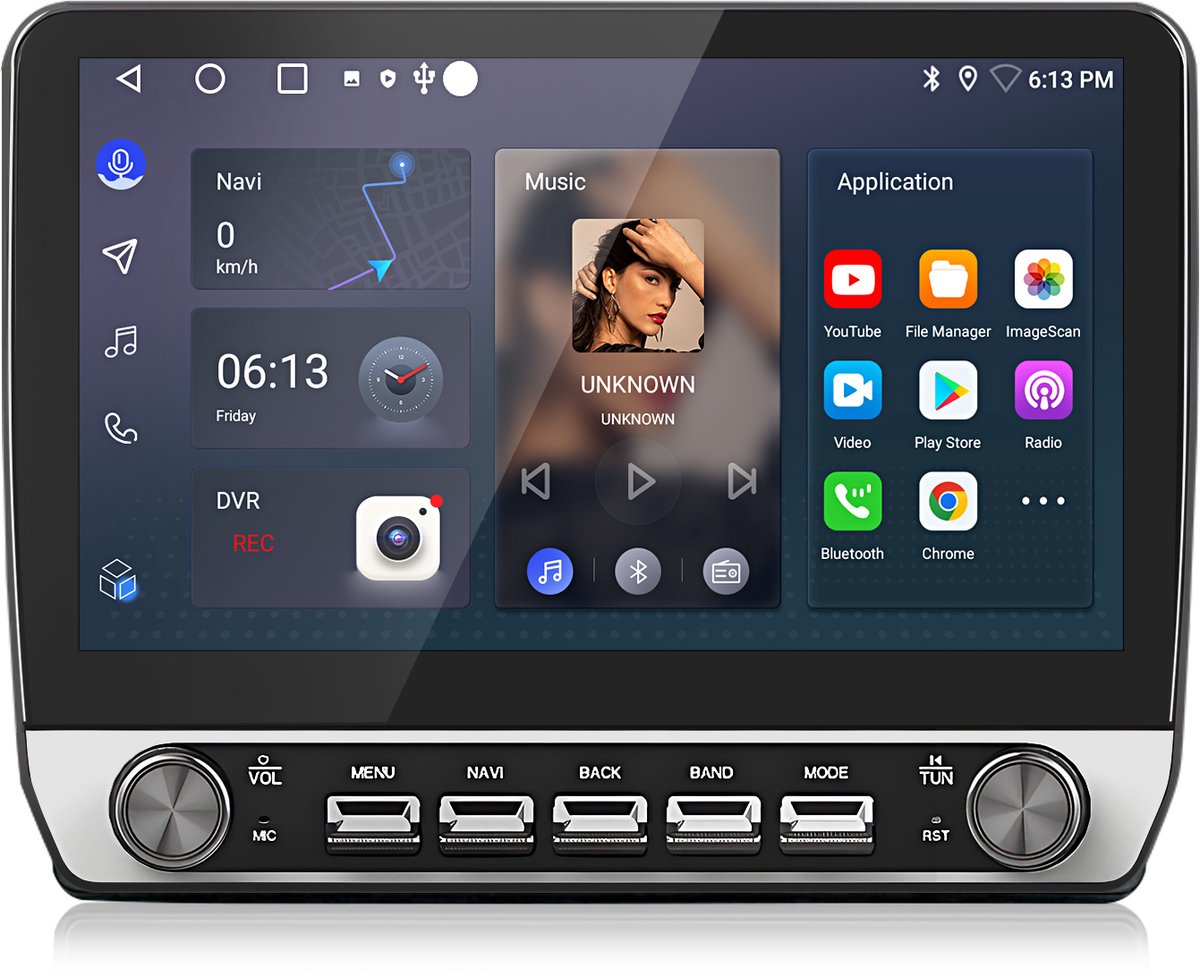 JUNSUN Autoradio - Geschikt voor Peugeot Partner Citroen Berlingo 2 B9 2008-2019, - Android 15 - 10.1''- 6+128 GB - Draadloos Carplay & Android Auto - GPS Navi & SWC & 4G & Wifi