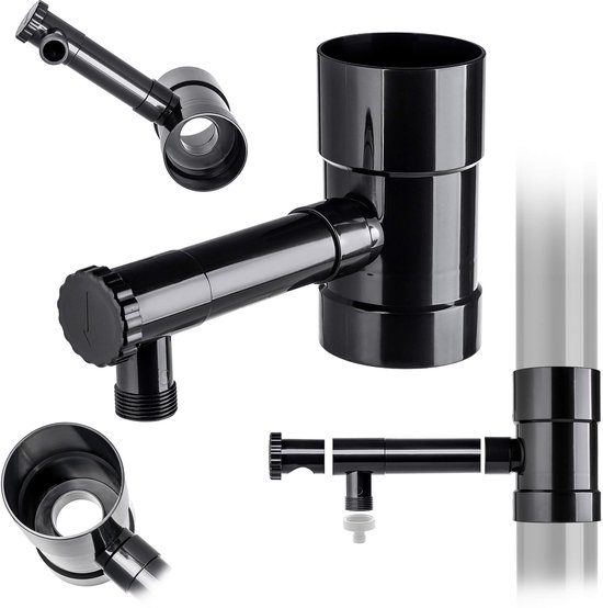 Collecteur D'Eau De Pluie KADAX – Tonneau Jardin Robuste & Écologique En Plastique (Moka)