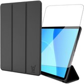 Hoes en Screenprotector geschikt voor Oppo Pad SE (11 inch - 2025) / OnePlus Pad Lite – Tri-Fold Smart Bookcase met Auto/Wake Functie – Zwart