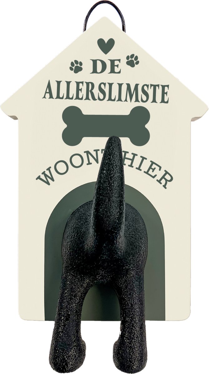 Riemen kapstok honden -De aller slimste hond woont hier