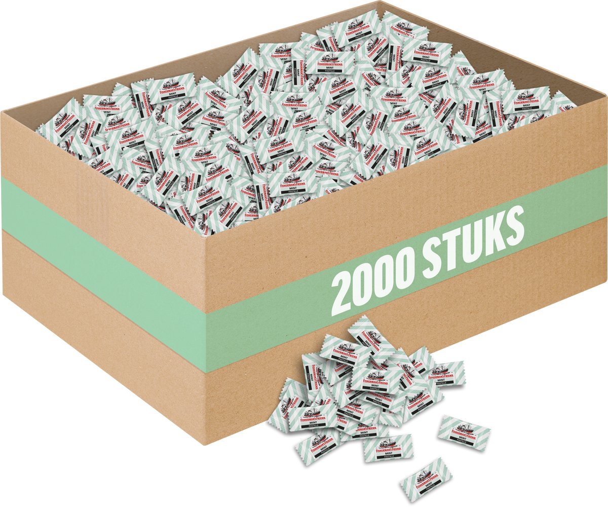 Fisherman's Friend - Mint Suikervrij - 2000 stuks - Horecaverpakking