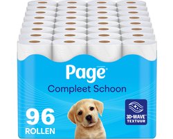 Page® toiletpapier - Compleet Schoon wc papier - 96 rollen - met een vleugje katoen