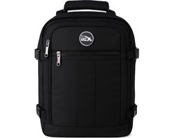 CabinMax Metz Reistas – Handbagage 24L Wizz Air – Rugzak Transavia – Schooltas - 40x30x20 cm – Compact Backpack – Lichtgewicht – Zwart