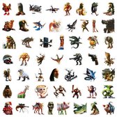 Pack d'autocollants Brainrot – Folie des mèmes italiens (50 pièces) 4–8 cm - Tralalero Tralala - Bombardiro Crocodilo et plus