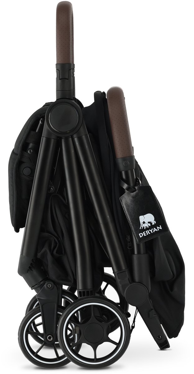 Deryan Air Buggy - Vliegtuig Buggy - 8 kg - Geïntegreerde Tas - Zwart – foto 5