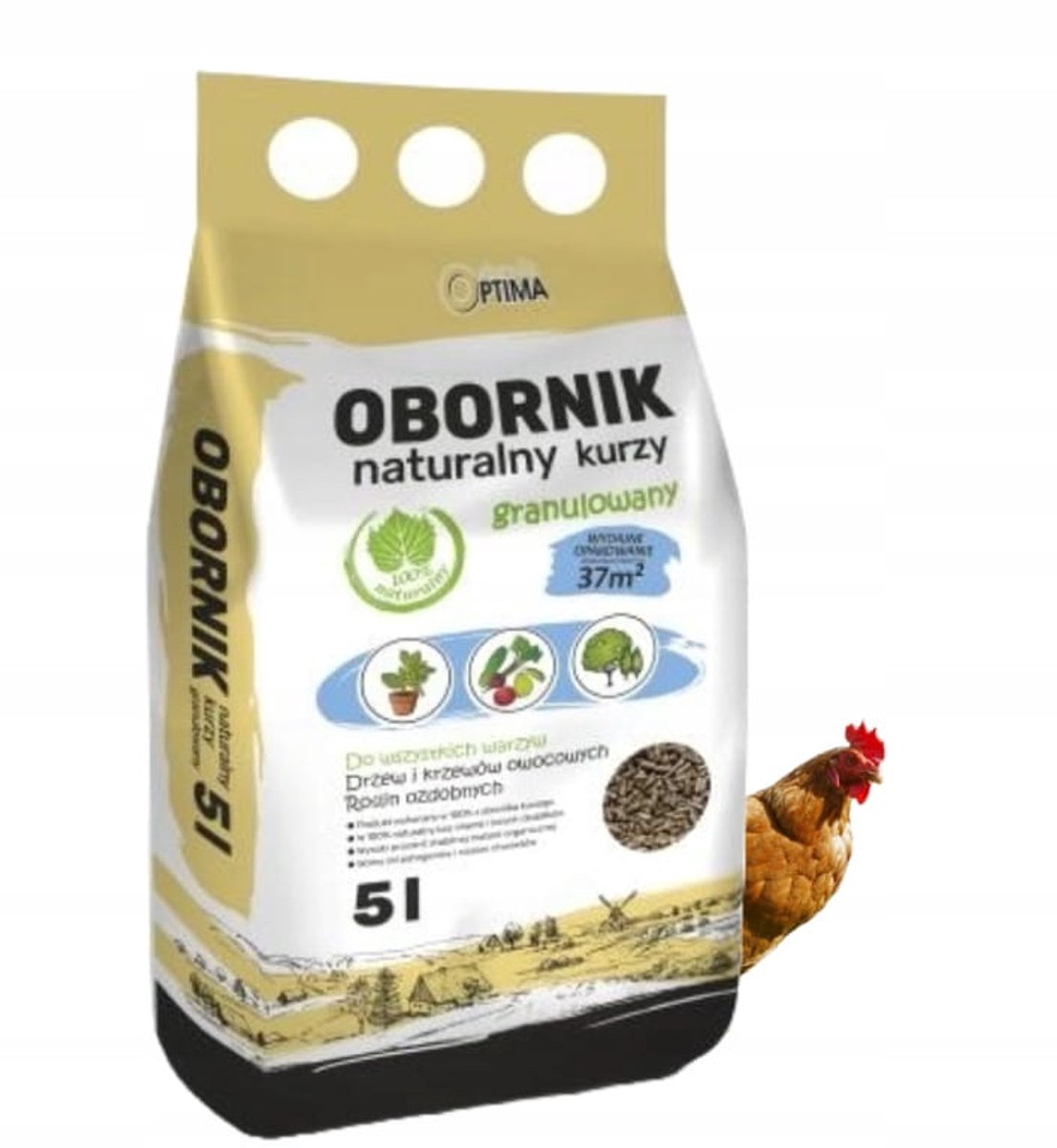 Biovita Optima - Natuurlijke Kippenmest - 5L - Granulaat