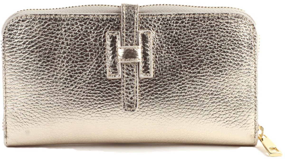Giuliano lederen portemonee - Dames - Made in Italy - Goud