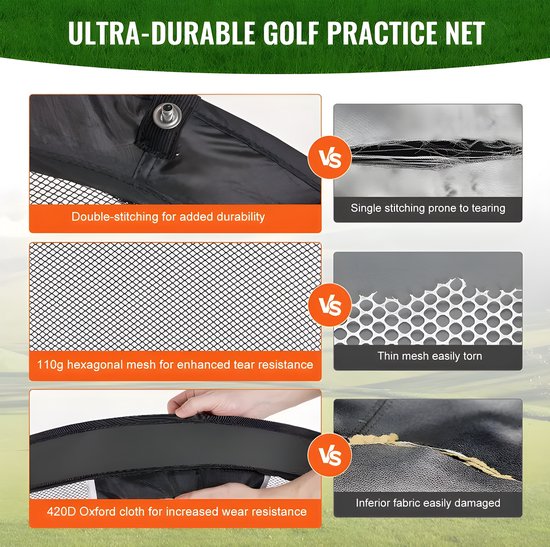 Stripe golf chipping net, mat, tee en draagtas van Stripe Golf — afbeelding 5
