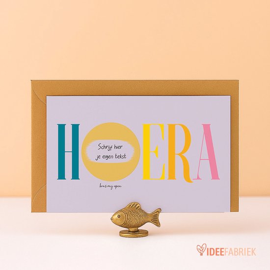 Idea Factory - Carte à gratter Hourra - avec eigen texte (3 pièces)