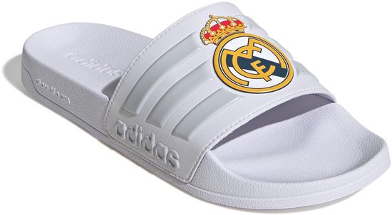 Chaussons Adidas Adilette Real Madrid blancs/gris - Pointure 44