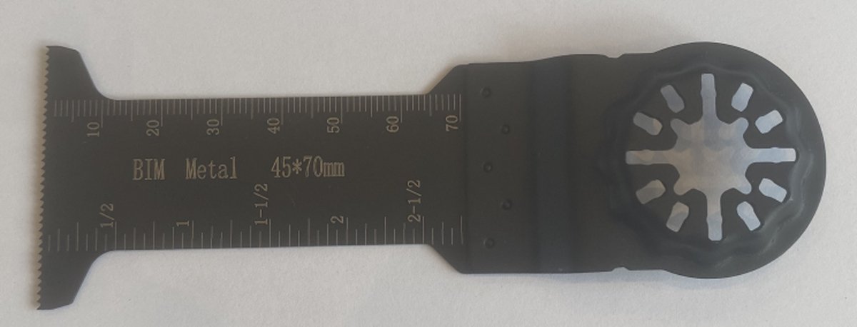 5 Stuks - Starlock - Multitool Zaagbladen - 45x70mm - BIM - Hout en Metaal - Multitool Blades - Wood and Metal - Geschikt voor oa Makita Bosch Fein