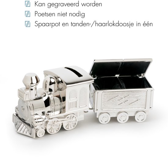 Zilverstad - Spaarpot Boerenschuur zilver kleur - Juwelier Jansen