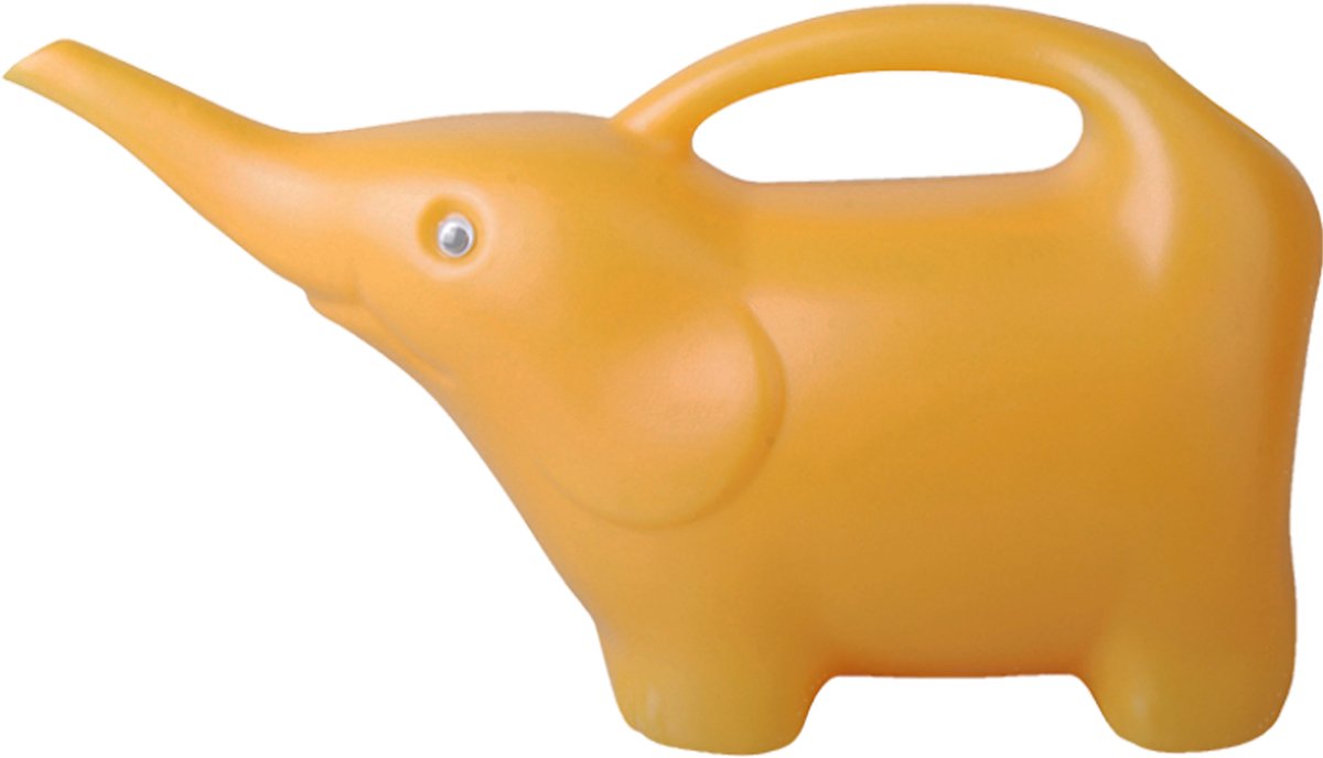Esschert Design Gieter - Olifant - oranje - 1,6 liter - kunststof - Olifant 's gietertje - gieters voor kinderen