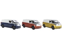 Welly Volkswagen ID Buzz Cargo verkoop per stuk die cast pull back motor 11,5 cm speelgoed auto