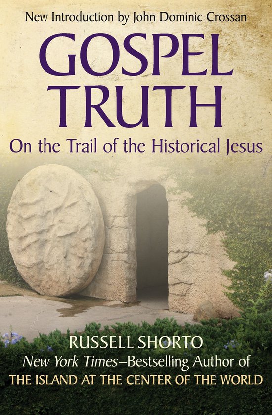 Boekomslag "Gospel Truth" met een afbeelding van een open graf met een steen ernaast.