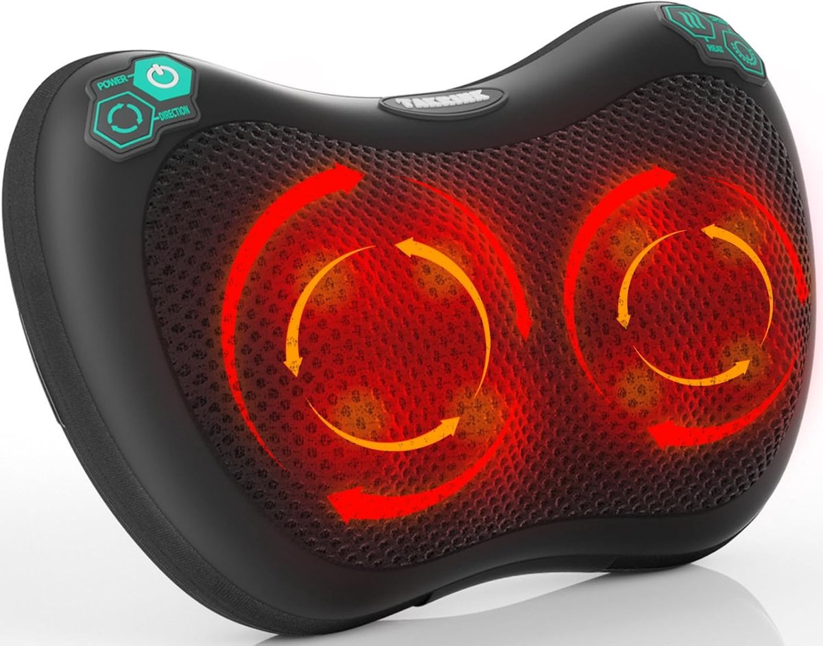 MKSS® Nekmassage Apparaat - Massagekussen - Massage Apparaat - Zwart