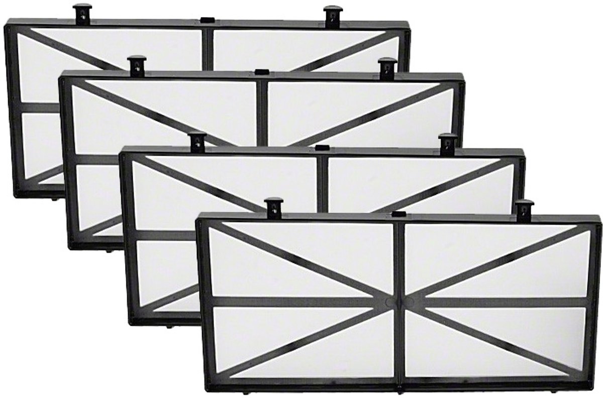 set van 4 patronen 100 micron voor robot dolphin master m3, swash en nauty - dolphin - 9991407-assy